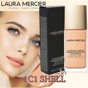 Laura Mercier Flawless Lumière Perfecting Foundation - 1C1 Shell 30ml NIB